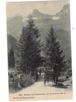 Kandersteg Pferde Kutschen Doldenhorn Stempel 1903