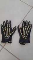 K..116 R) Totenkopf Skelett Handschuhe ca. Gr. 130 Kinder