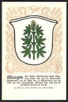 Wangen, Wappen auf Ähren-Ornamenten, Vo