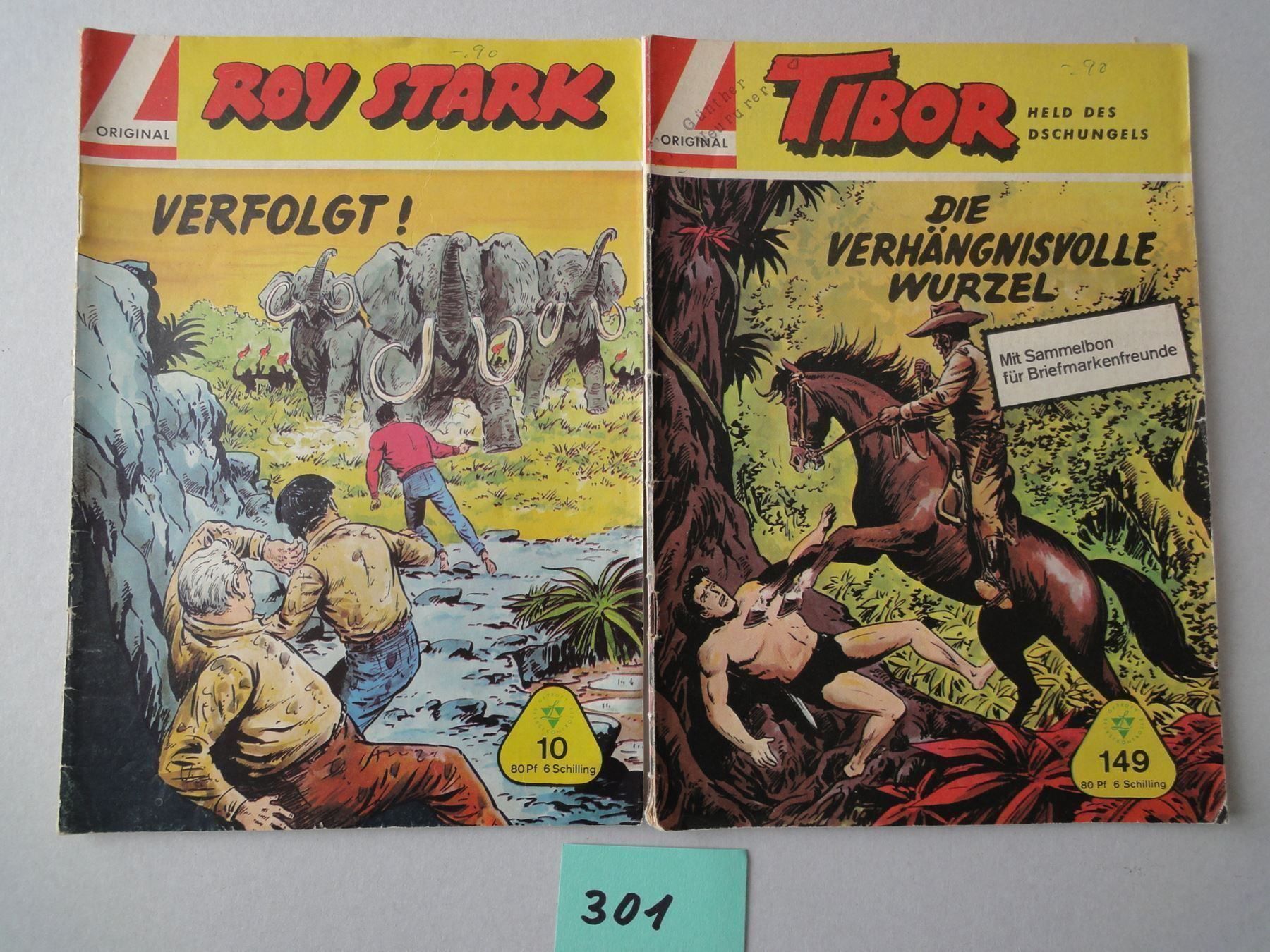 Comics: 5 Comic ca. 60er Jahre Tibor,Roy Stark – Gebraucht aus Chur von omonia