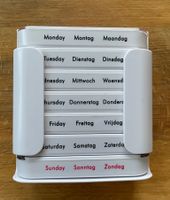 Tablettendispenser/ Pillendose/ Dosett weiss für 7 Tage