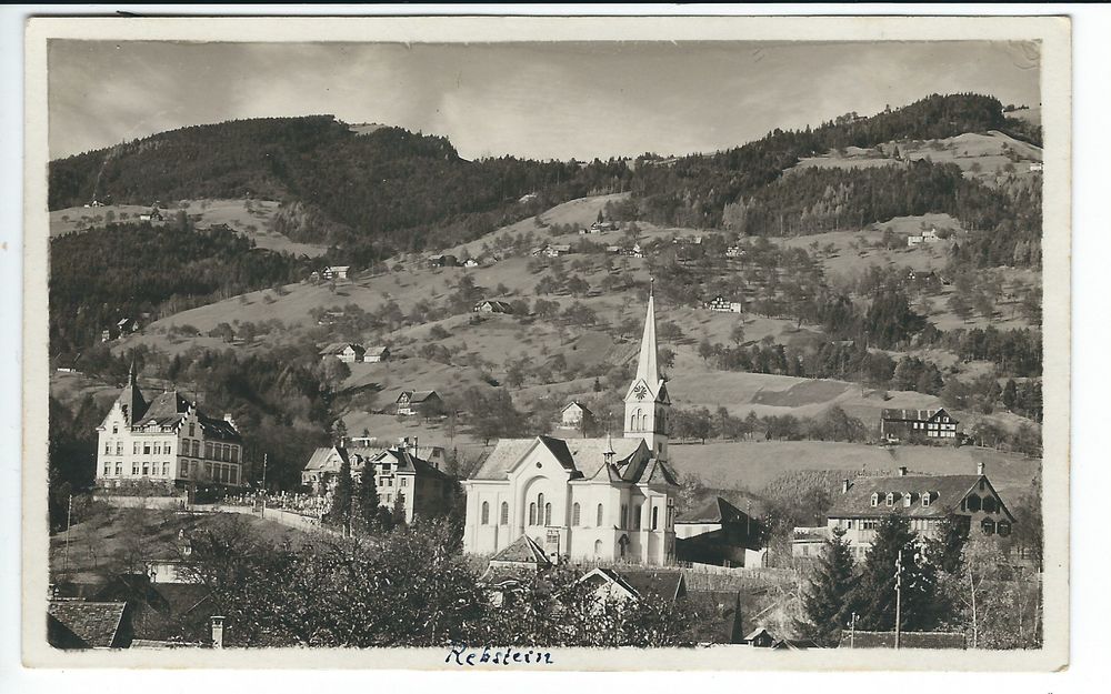 Rebstein (Rheintal): Kirche Schulhaus Pfarrhaus Burg - 1923 (Gebraucht ...