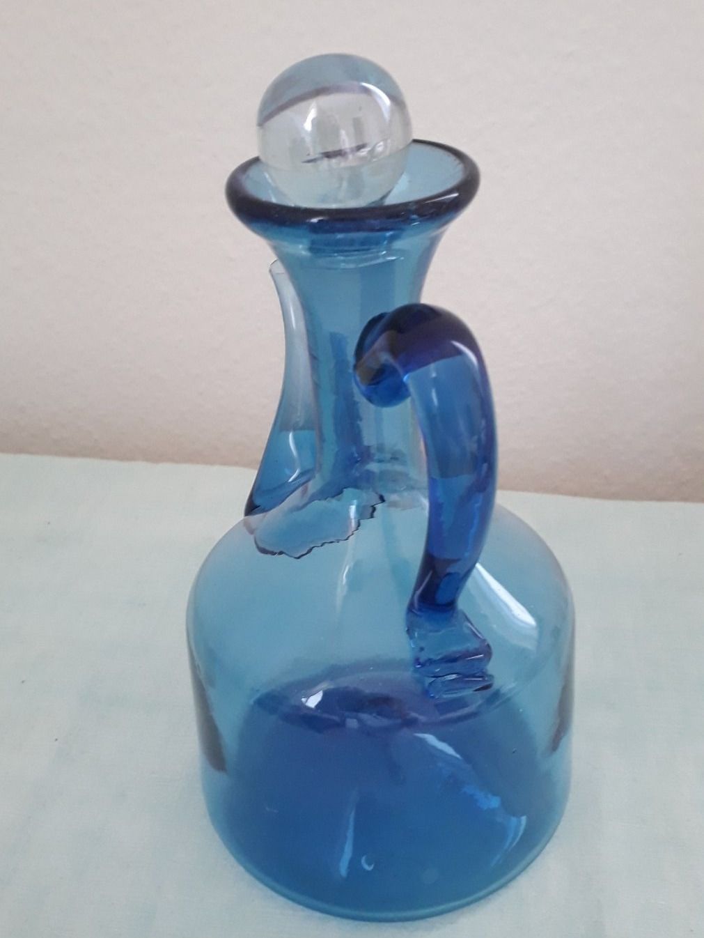 Caraffe: Blaue Glaskaraffe – Usato da Zürich venduto da wildflower26 1