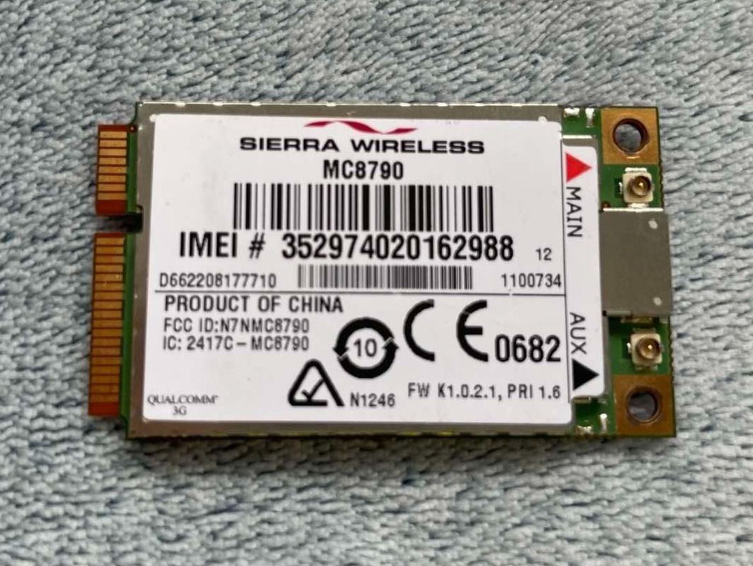 Notebook: Sierra Wireless MC8790 3G Modul – Usato da MAGDEN venduto da GoldenEagle2020