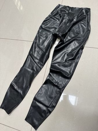 Libidex Latex Leggings schwarz Grösse M mit Reissverschluss