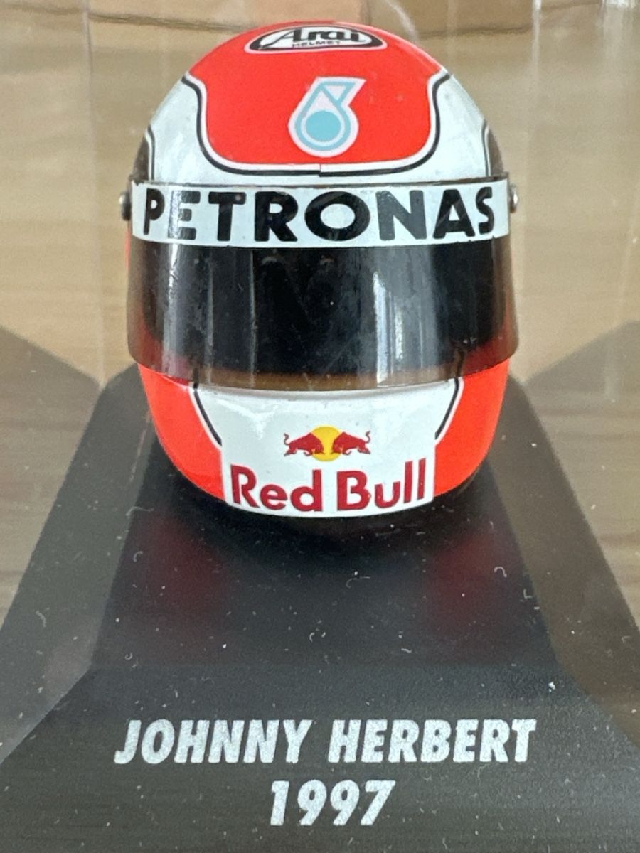 Minichamps Modellbausätze & Standmodelle: Minichamps 1/8 Scale Miniature Helmet - Johnny Herbert  – Neu (gemäss Beschreibung) aus Sennwald von HARO-Import 4