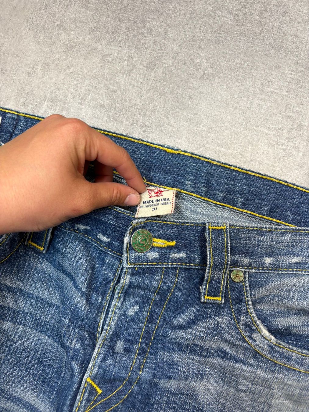 True Religion Jeans: True Religion Straight Jeans - Grösse M/31 – Usato da Werdenberg venduto da hase.vintage 3