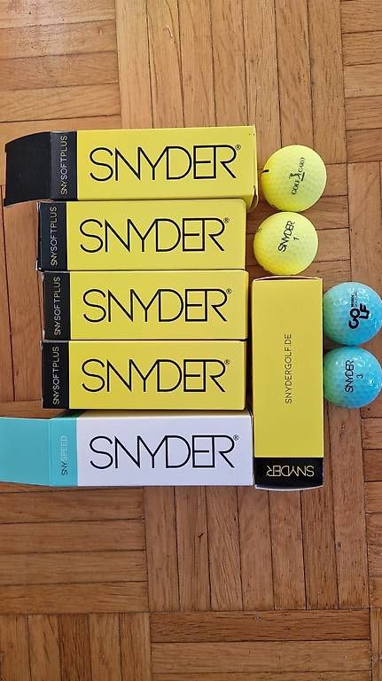 Palloni: Snyder Farbige Golfbälle 18 Stk – Nuovo e nell'imballaggio originale da Hedingen venduto da Seikai