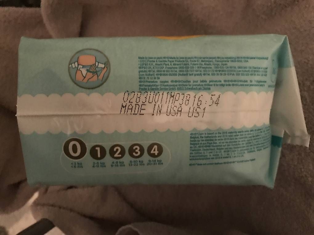 Pampers Secchi per pannolini & Pannolini: 1 Packung Pampers Grösse 0 – Nuovo e nell'imballaggio originale da Degersheim venduto da Principessa_90 1