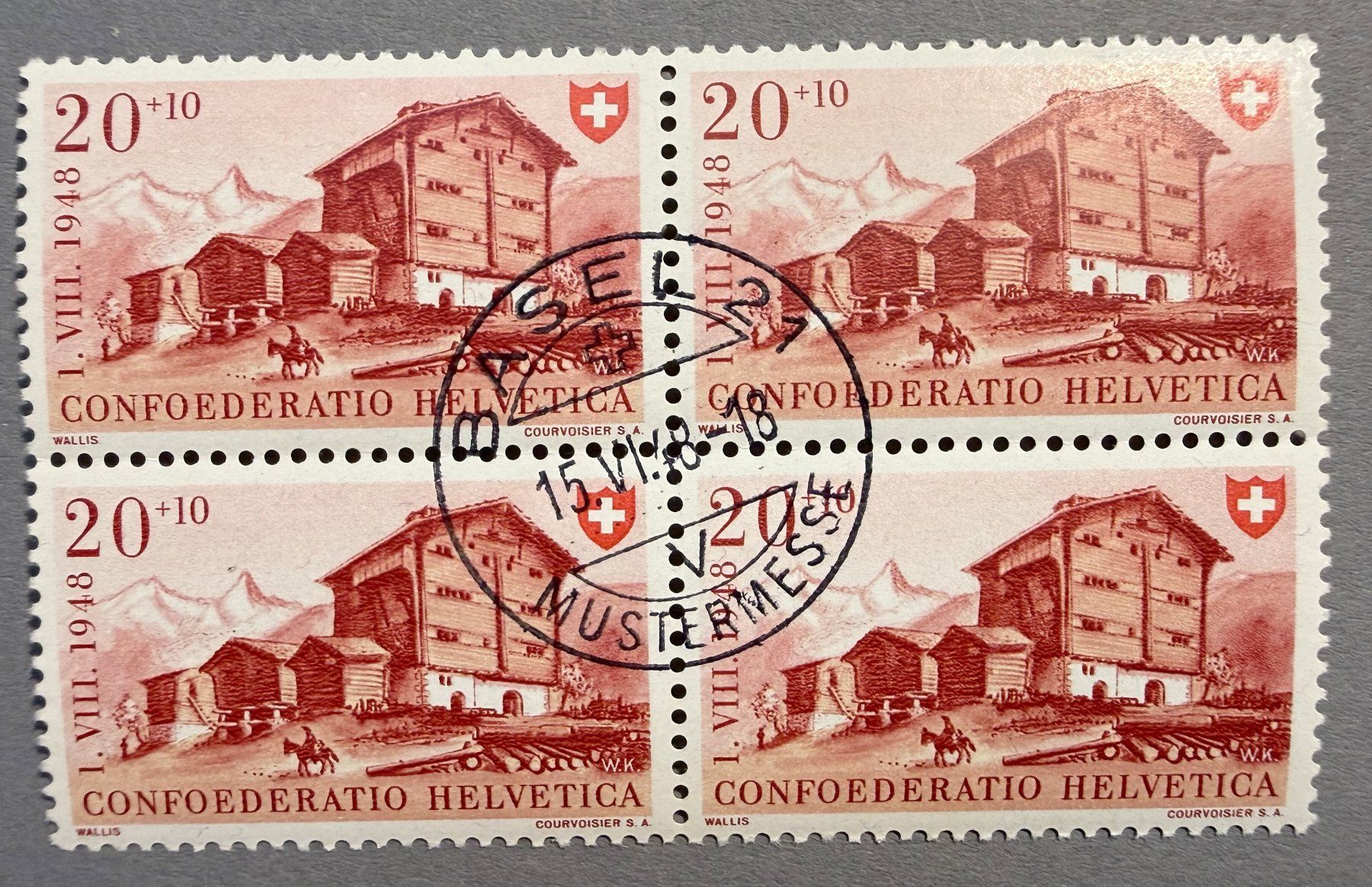 Tous les timbres: PP40  Viererblock Stempel Ersttag – D'occasion à Steinhausen par yukon26
