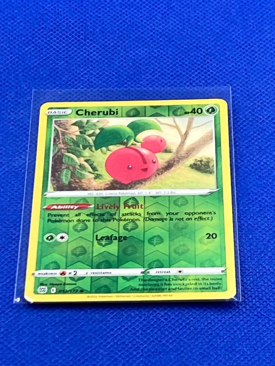 Cherubi (012/172) [Sword & Shield: Brilliant Stars] Pokemon Brilliant Stars  Cherubi 012 / 172 Reverse Holo EN (Neu (gemss ...