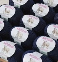 15 Knäuel 100% Merino Medium-feines Garn, tibetischblau