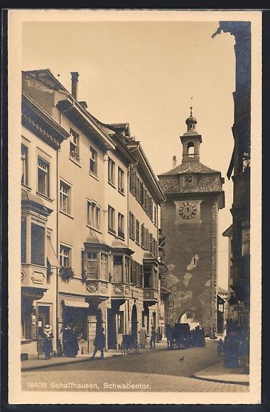 Cartoline postali: AK Schaffhausen, Vor dem Schwabentor – Usato da Berlin venduto da bartko-reher