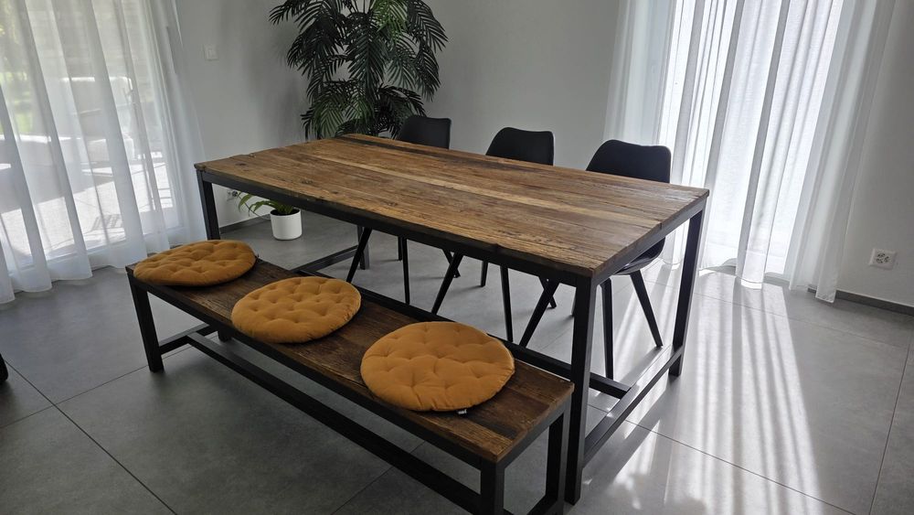 Schoene Esstisch Holz Und Metall Und Bewertungbrend3570