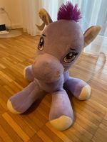 süsses Stofftier Pferd lila ca. 50 hoch