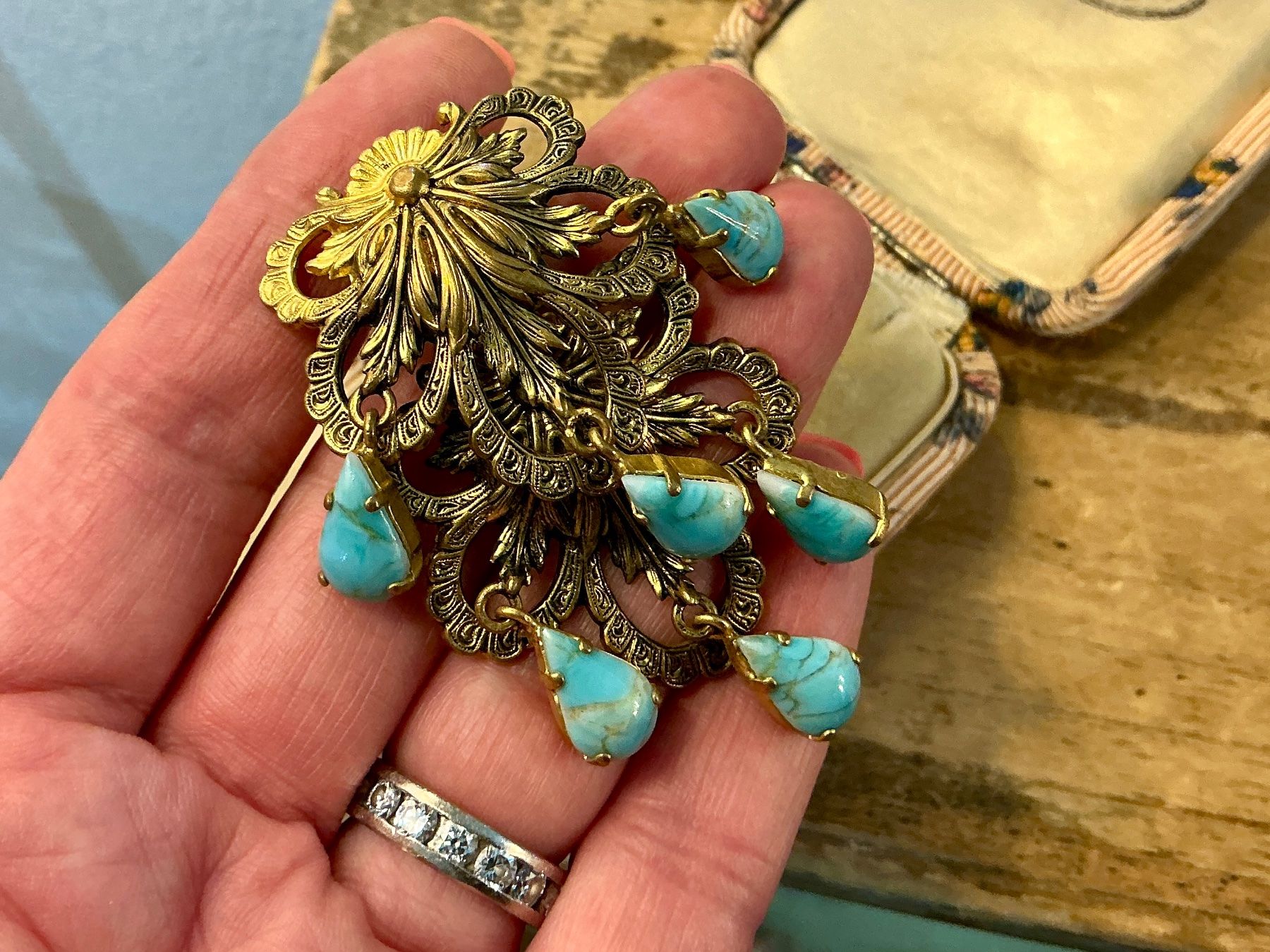 Spille & Fermagli: JUGENDSTIL XL BROSCHE MODESCHMUCK FRANKREICH UM 1900 – Usato da Biglen venduto da Limarkt 3