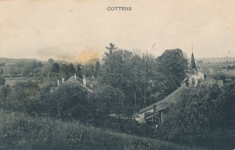 Ansichtskarten: Cottens + 1924 Feldpost Flecken – Gebraucht aus Emmenbrücke von teestube