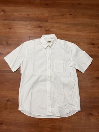 Einhorn Casual Herrenhemd Kurzarm Weiss Gr 41/42