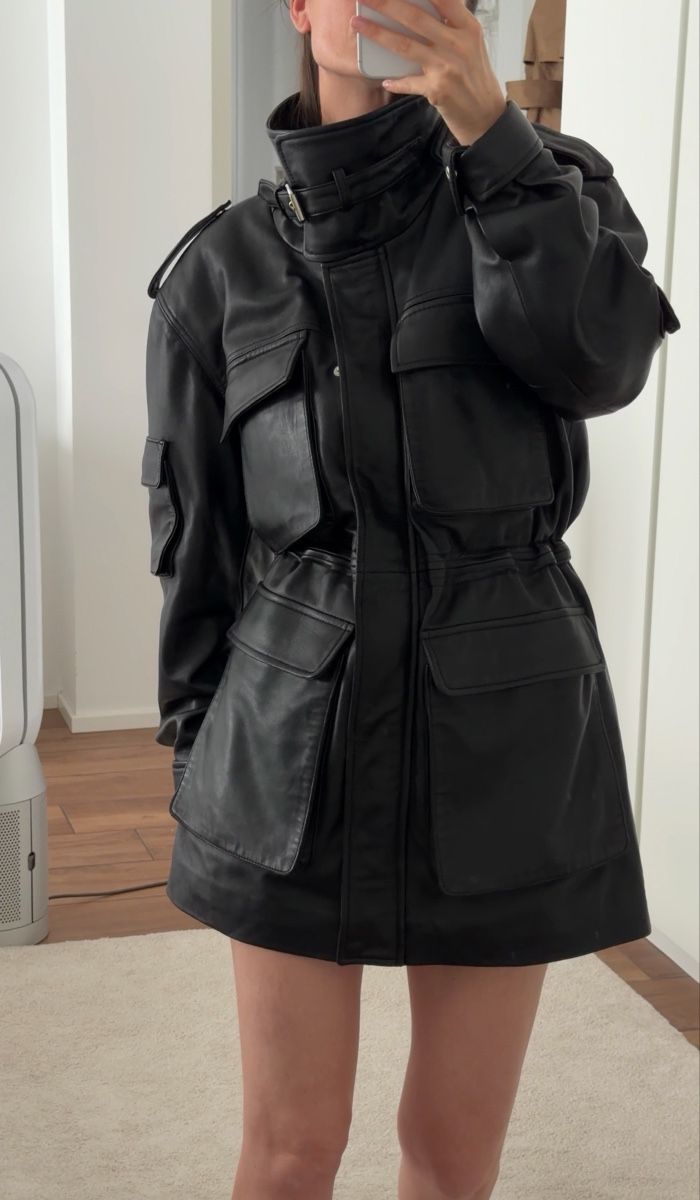 Vestes: Gestuz leather jacket  – Neuf (Voir description) à Paradiso par viorea 2