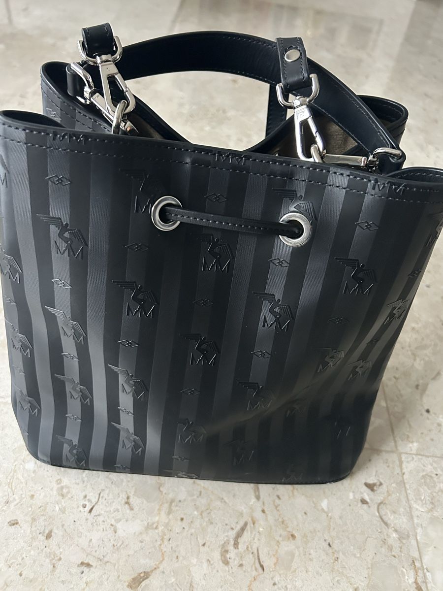 Maison Mollerus Taschen für Damen: Borsa a secchiello Maison Mollerus nera a righe 40-60 – Neu (gemäss Beschreibung) aus Locarno von Matic04 6
