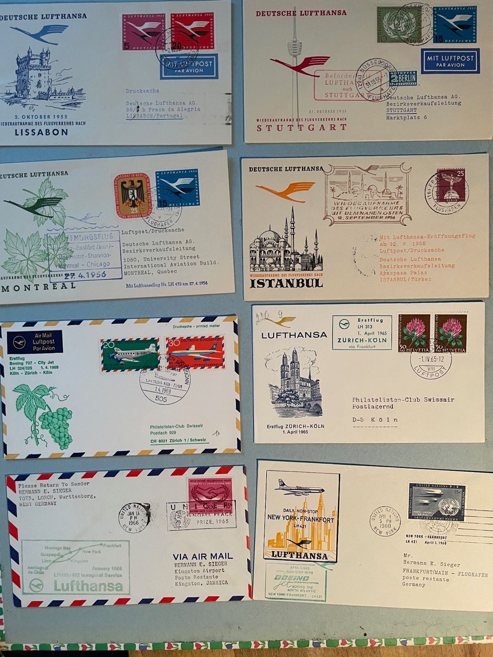 Tous les timbres: 36 Lufthansa Erstflug - Belege – D'occasion à Zürich par stdc06 2