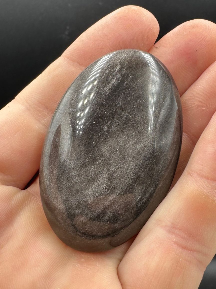 Mineralien & Heilsteine: Silber Obsidian Handschmeichler Heilstein – Neu und originalverpackt aus Männedorf von Handschmeichler 3
