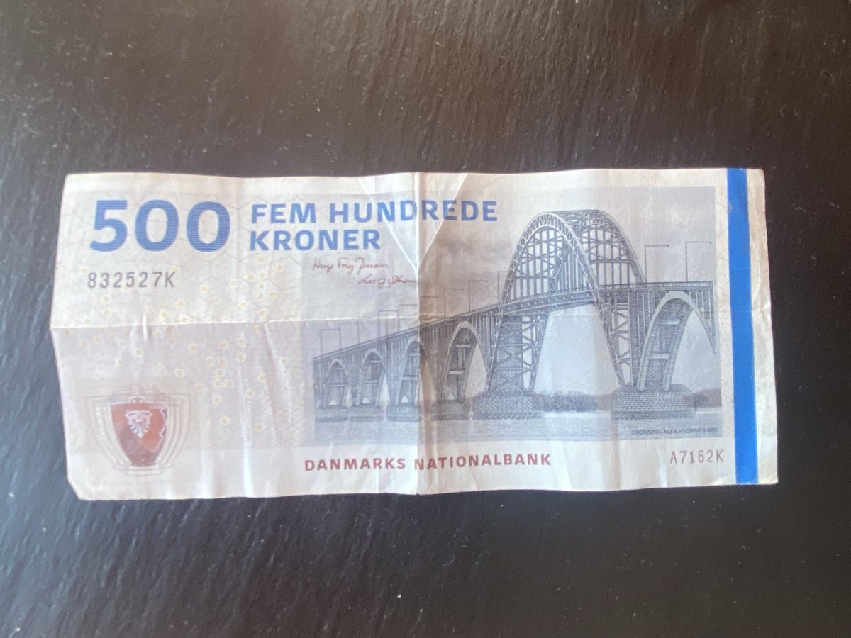 Banknoten: Banknote 500 Kronen Dänemark  – Gebraucht aus Muralto von Alex1912 1