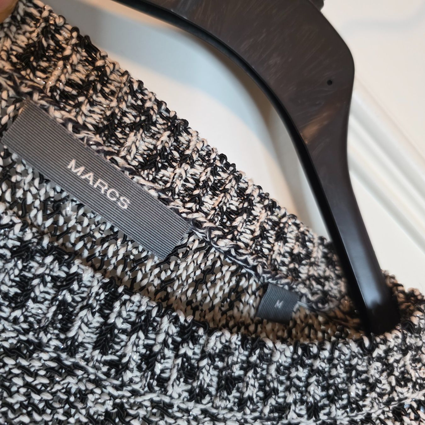 Maglioni & Felpe: MARCS Pullover S/M Schwarz Weiß Silber Strick – Usato da Wald ZH venduto da CapLux 3