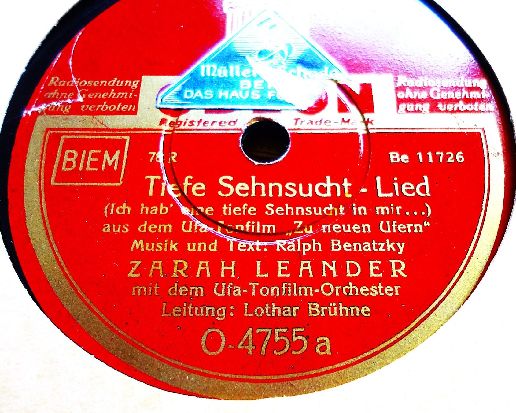 Dischi in vinile: Zahrah Leander, Album mit 12 Schellackplatten – Usato da Hemishofen venduto da Phonomandy 8