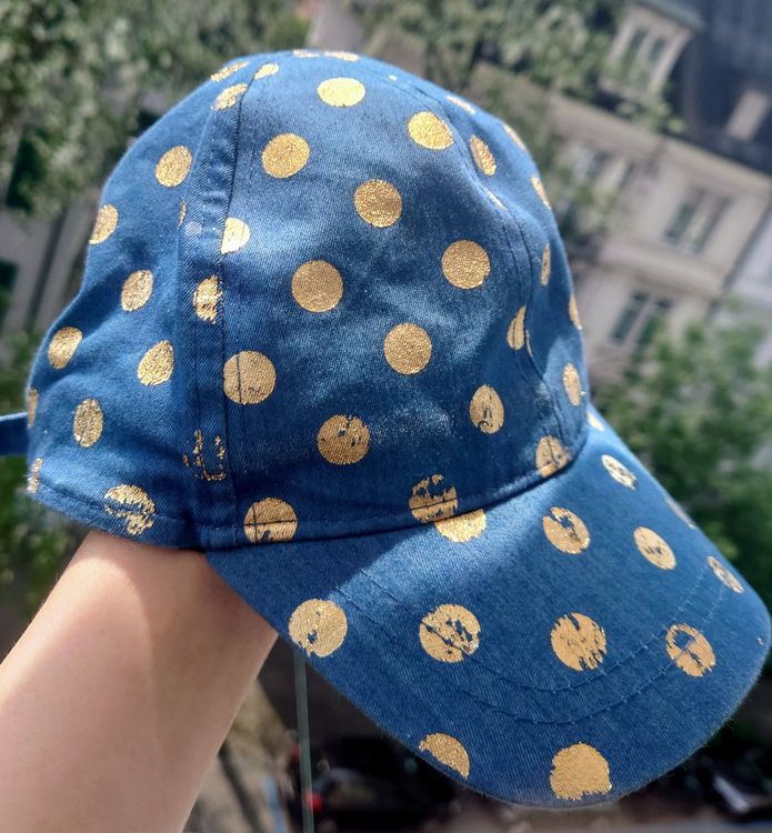 Sonnenhut Kappe Baseballcap blau gold Maximo teen 51/53 girl | Kaufen ...