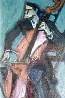 FRED STAUFFER (Swiss, 1892-1980) Cellist, 1951, Öl/Holz