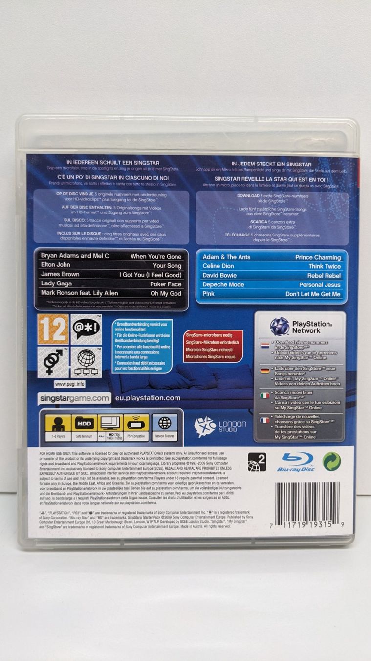 Giochi: Singstar Starter Pack - PlayStation 3 – Usato da Menziken venduto da mame18 2