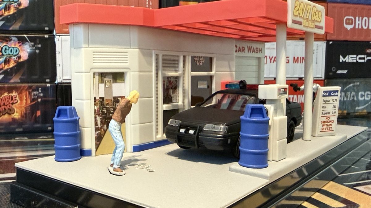 Modellautos: Diorama 24/7 Gas Mini Mart Robocop – Neu (gemäss Beschreibung) aus Basel von Zomeg 2