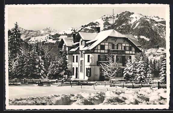 Ansichtskarten: AK Gstaad, Hotel Bellerive – Gebraucht aus Berlin von bartko-reher