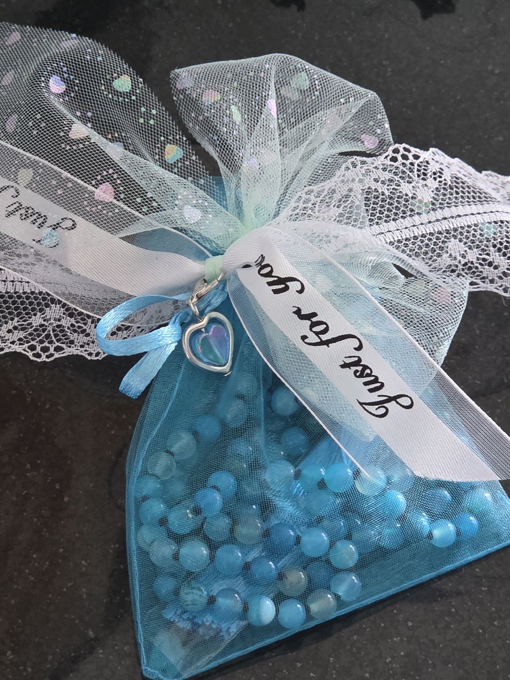 Catenine: Blaue Achat-Halskette, lang – Nuovo e nell'imballaggio originale da Frauenfeld venduto da Schenken-mit-Herz 1