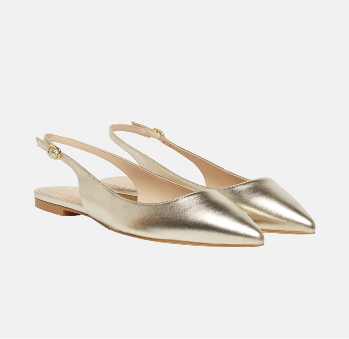 Stuart Weitzman Damenschuhe: Stuart Weitzman Slingback-Ballerinas aus Leder – Neu und originalverpackt aus Schaffhausen von R_Muzh