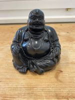 Lachende Buddha Figur, Feng Shui, schwarz