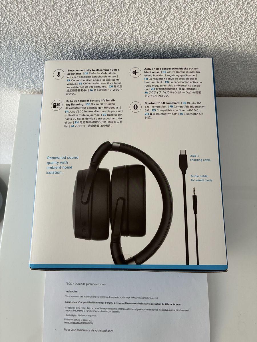 Sennheiser Cuffie: Casque Wireless Neuf HD450BT – Nuovo e nell'imballaggio originale da Collombey venduto da ste_rb76 1