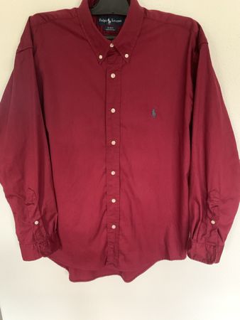 Ralph Lauren Hemd, Grösse S, dunkelrot/weinrot
