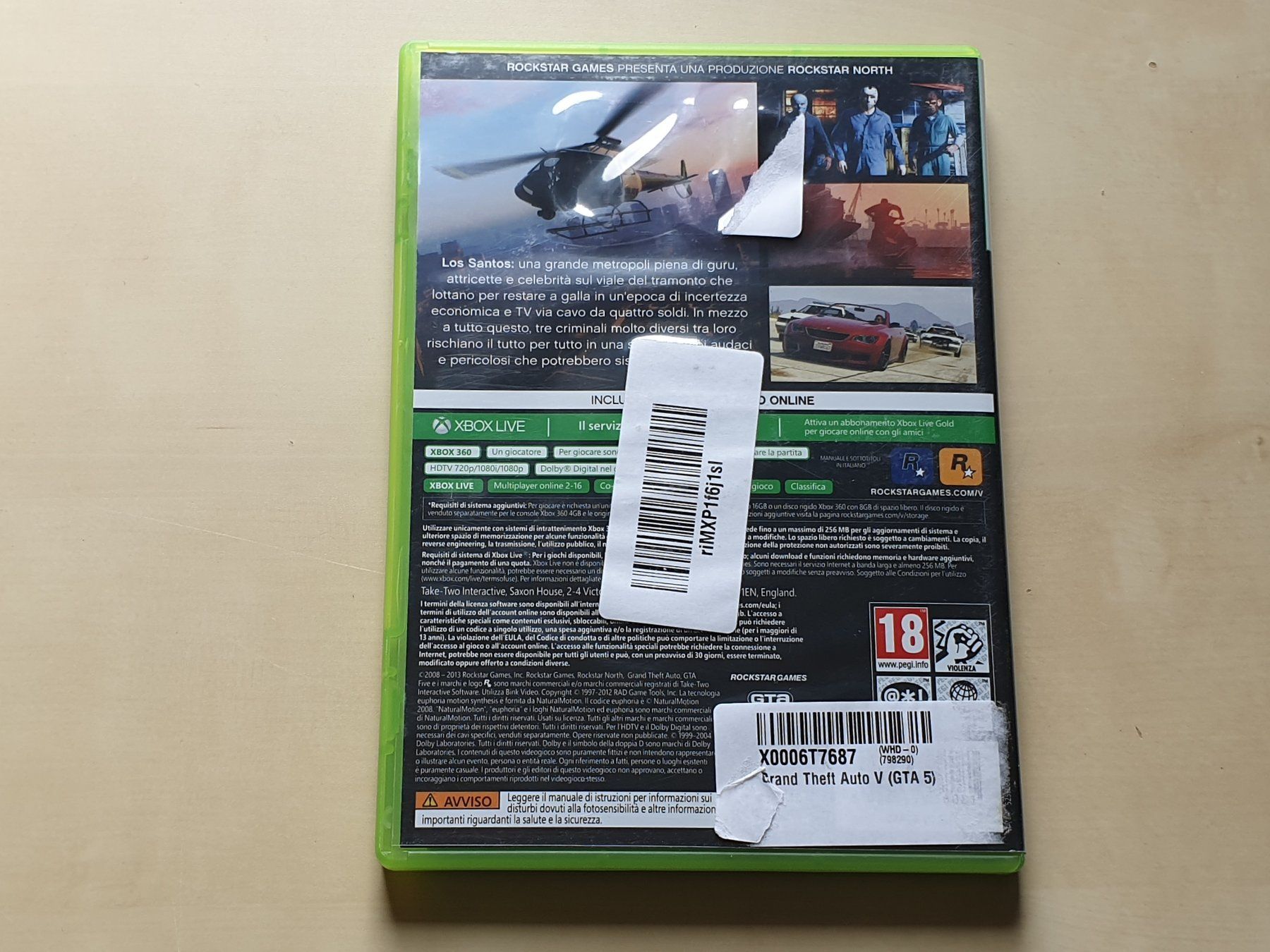 Microsoft Spiele: Grand Theft Auto Five GTA 5 ITA – Gebraucht aus Stansstad von collectorsshop 1
