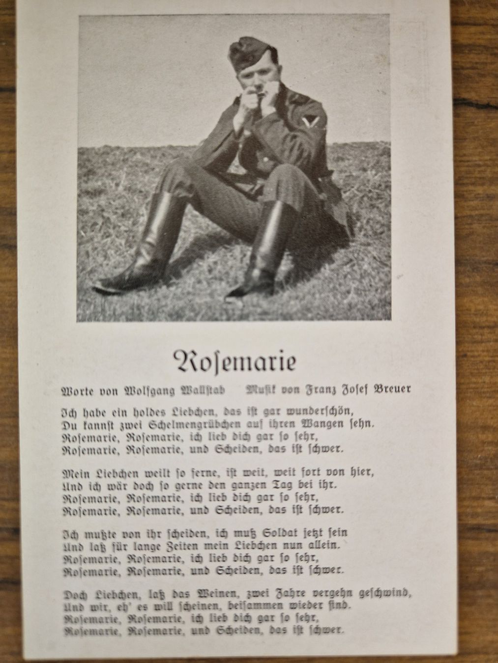Cartoline postali: Ansichtskarte 1. Weltkrieg Liedkarte – Usato da Mörschwil venduto da aik_x8mc
