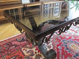 Salon Tisch Massiv Handgeschmiedet Eisen