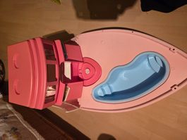 Maison de poupée Barbie rose avec piscine