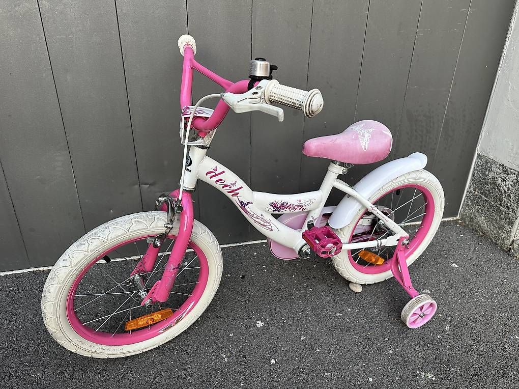 Biciclette: Bicicletta da bambina con rotelle 16  – Usato da Quartino venduto da DiloUsato 1