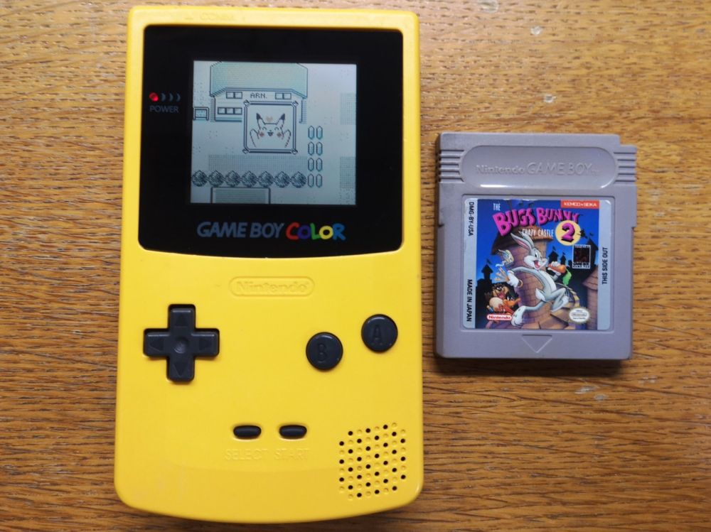 Nintendo Gameboy Color GBC Gelb + Bugs Bunny Crazy Castle 2 Kaufen