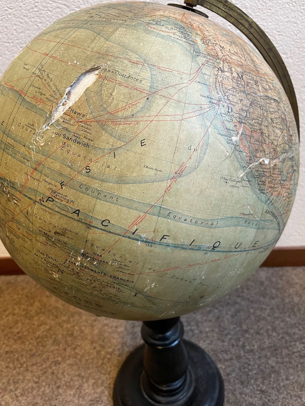Altro in Decorazioni & Accessori: Globe terrestre J. Forest Paris, 1910-1915 – Usato da Le Landeron venduto da CharlieGilbert 4