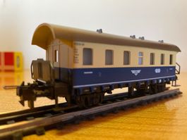 Trix Express 53-3312-00 Personenwagen Spur H0 blau beige