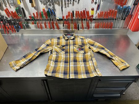Overshirt Tommy Jeans kariert gelb blau