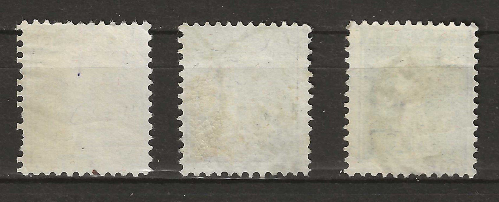 Tous les timbres: Schweiz 1909  Z 117-119 – D'occasion à Susten par lmf_98wh 1