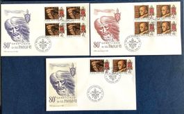 1978 Vatican FDC 4er Satz + FDC 80 Geburtstag von Paul VI